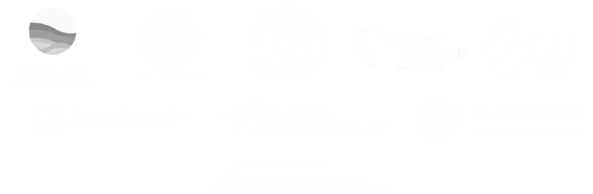 A small gray triangular or curved shape in the upper left corner of a white background.